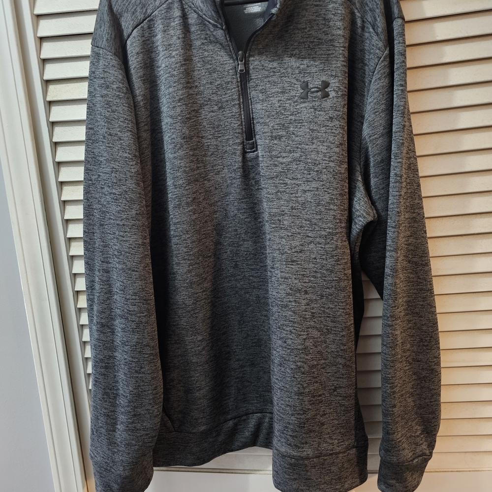 Under Armour Men's Charcoal Zip-Up Sweater